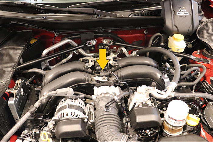 Location of MAP sensor on Suburu 2.4L non-turbo GDI engine