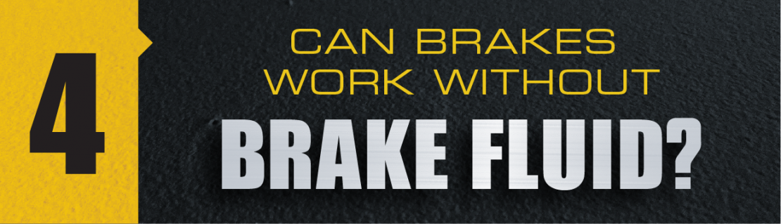 Can brakes work without brake fluid?