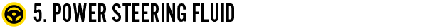 5. power steering fluid