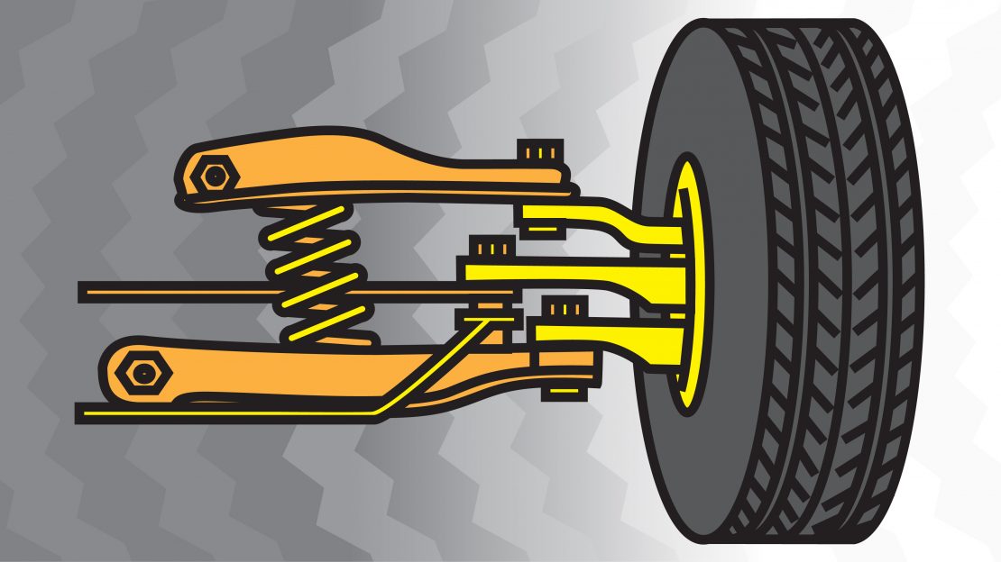 damaged suspension, alignment