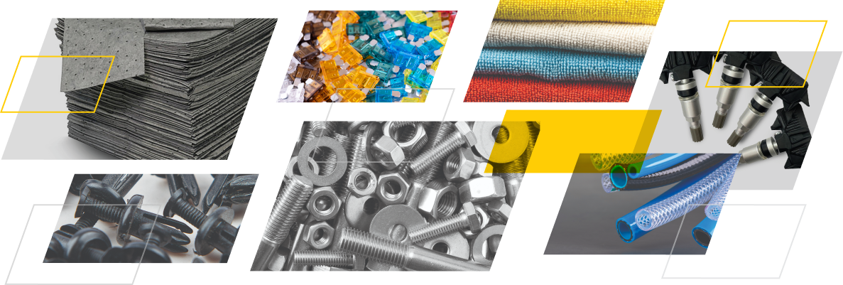 A selection of shop supplies BG provides