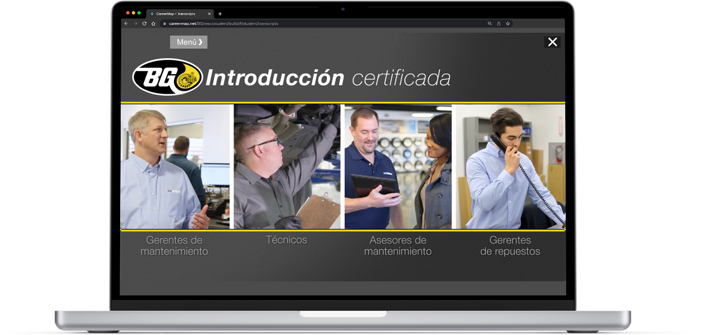 BG Certified Laptop Screenshot