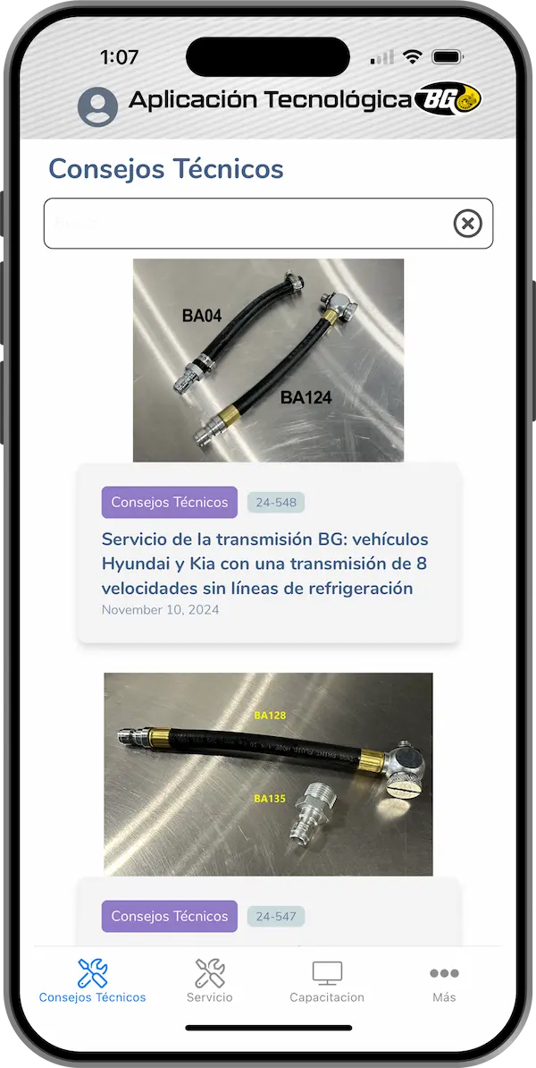Tech App Phone Screenshot 1